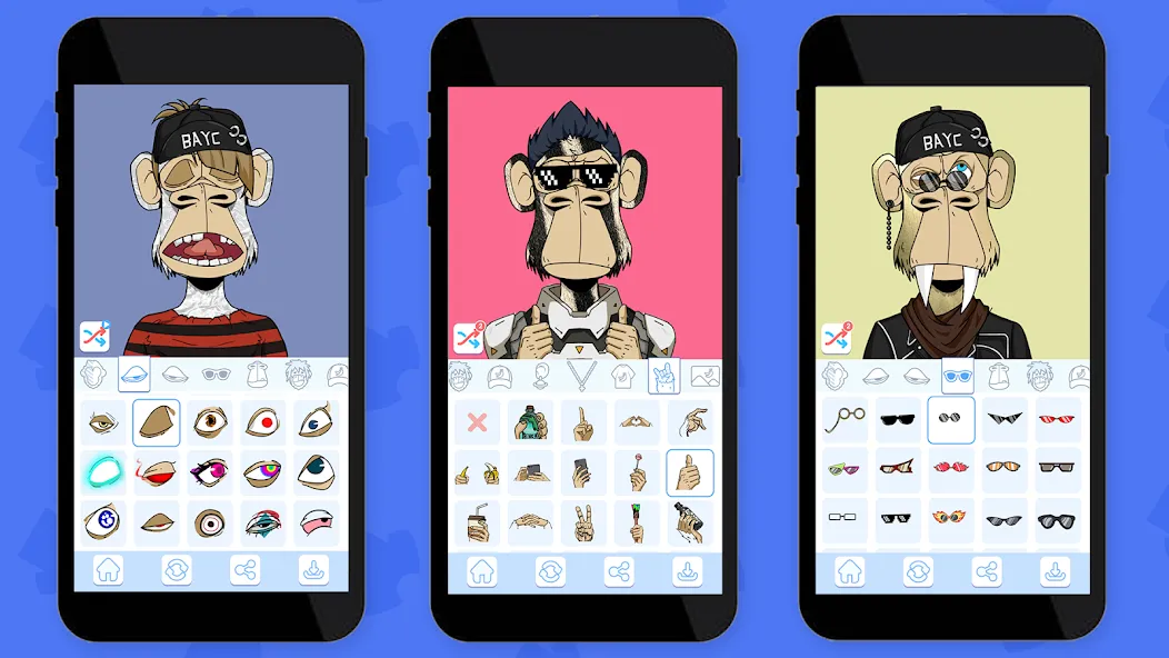 Скачать Bored Ape Creator - NFT Art MOD APK — Открыты все функции редактора — скриншот 5