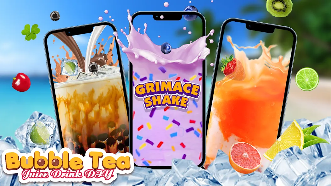 Boba Grimaces Shake Bubble Tea — Безлимитные деньги и все рецепты — скриншот 1