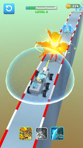 Скачать Drive & Survive на Android — Безлимитные деньги и улучшенные машины — скриншот 2