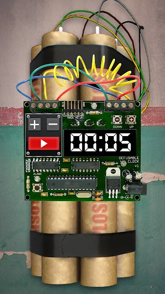 Time Bomb Broken Screen Prank (Мод Реалистичный разбитый экран без ограничений) — скриншот 2