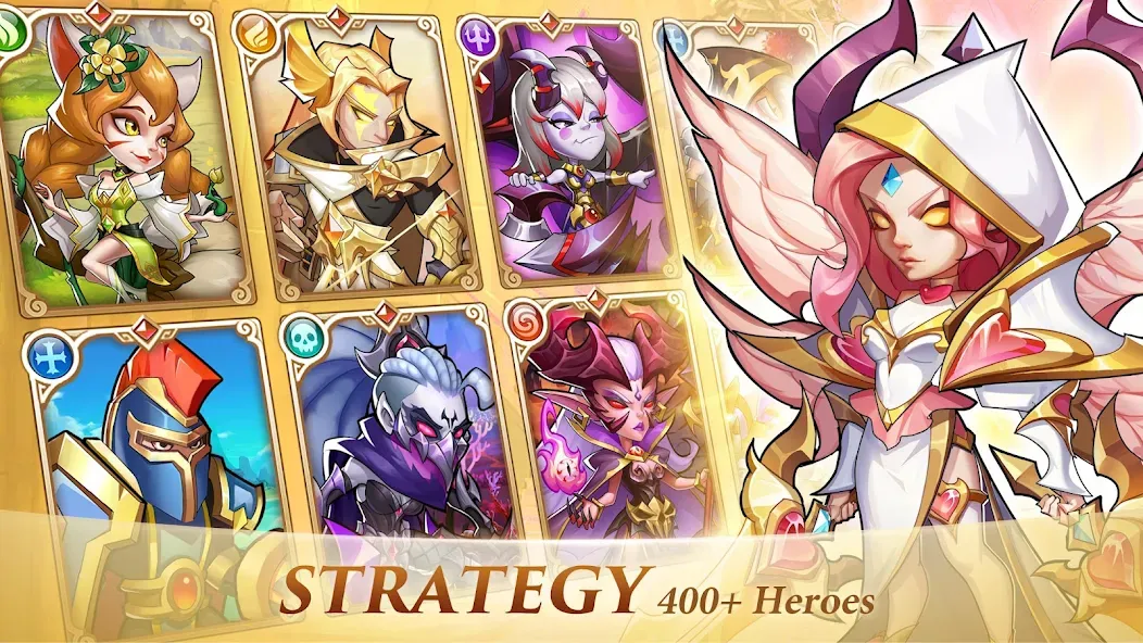 Idle Heroes Mod APK Безлимитные ресурсы и усиленные герои — Скачать на Андроид — скриншот 2