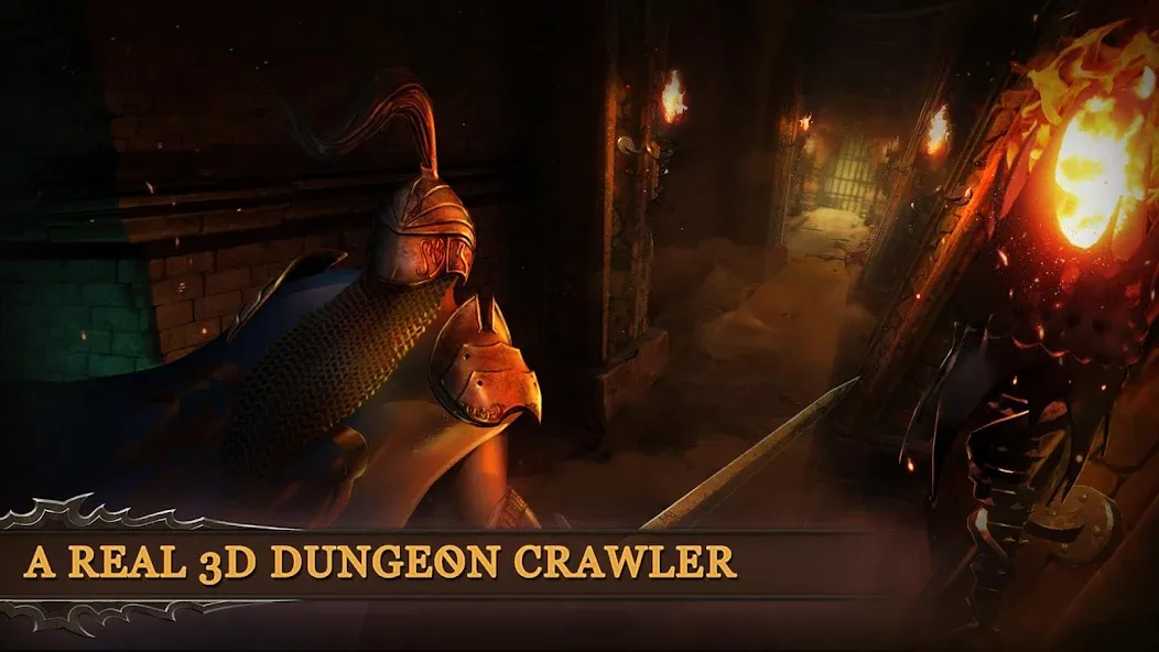 Dungeon & Heroes: 3D RPG на Андроид — Безлимитные деньги и усиленные герои — скриншот 1