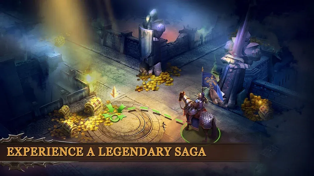 Dungeon & Heroes: 3D RPG на Андроид — Безлимитные деньги и усиленные герои — скриншот 2