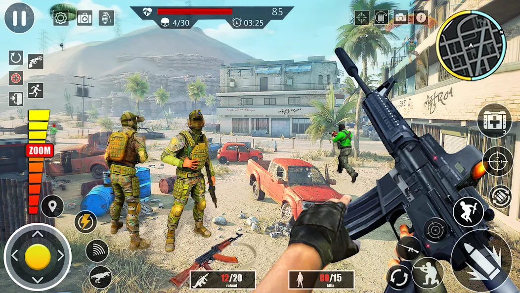 Скачать Elite Commando Shooting Games на Андроид — Безлимитные патроны и оружие открыто — скриншот 4