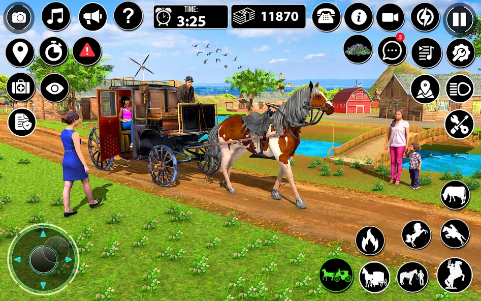 Horse Cart Taxi Transport Game — Безлимитные деньги и транспорт — скриншот 3
