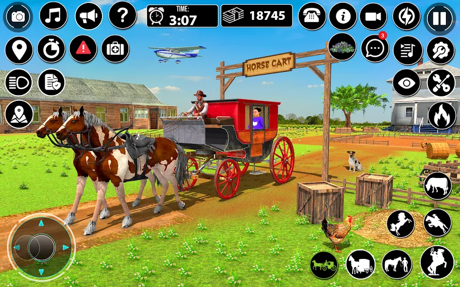 Horse Cart Taxi Transport Game — Безлимитные деньги и транспорт — скриншот 4