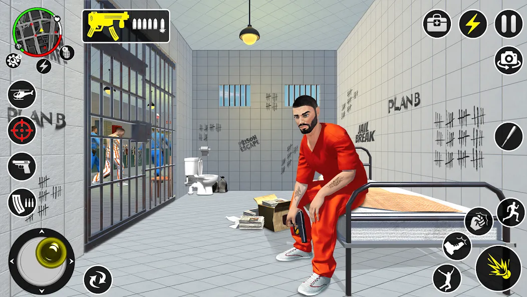 Grand Jailbreak Prison Escape MOD APK на Android — Без рекламы и много денег — скриншот 3
