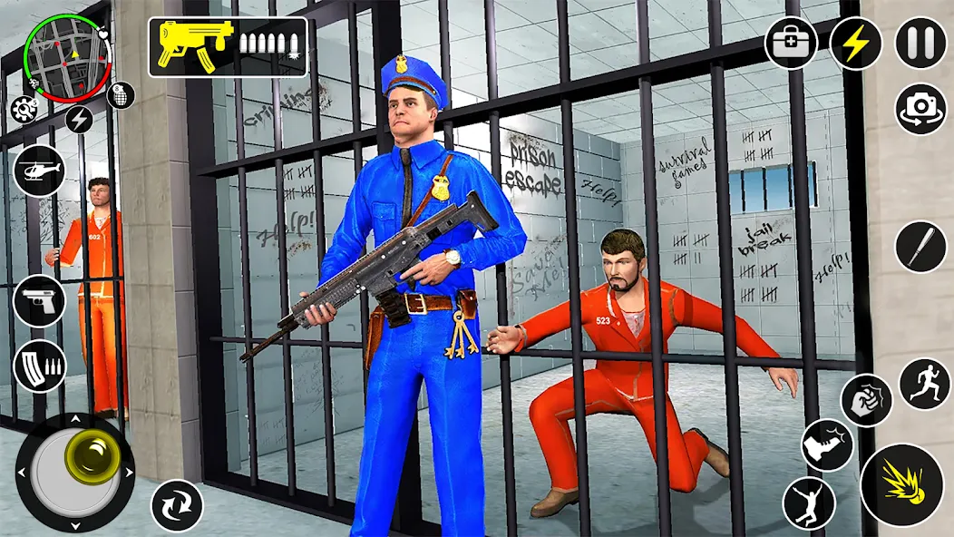 Grand Jailbreak Prison Escape MOD APK на Android — Без рекламы и много денег — скриншот 5