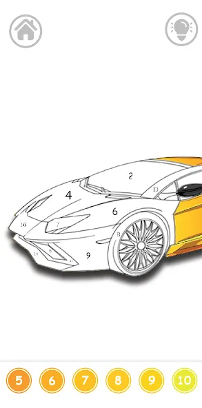 Скачать Cars Color By Number — Последняя версия (Все раскраски разблокированы) — скриншот 2