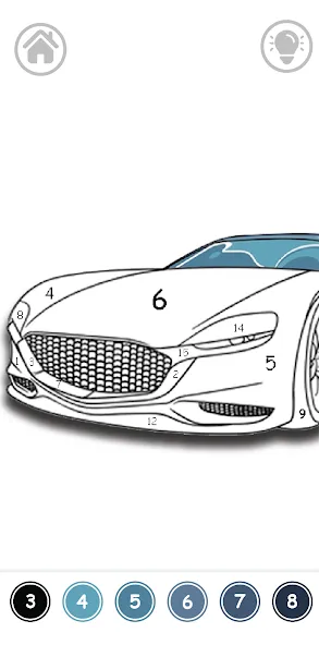 Скачать Cars Color By Number — Последняя версия (Все раскраски разблокированы) — скриншот 4