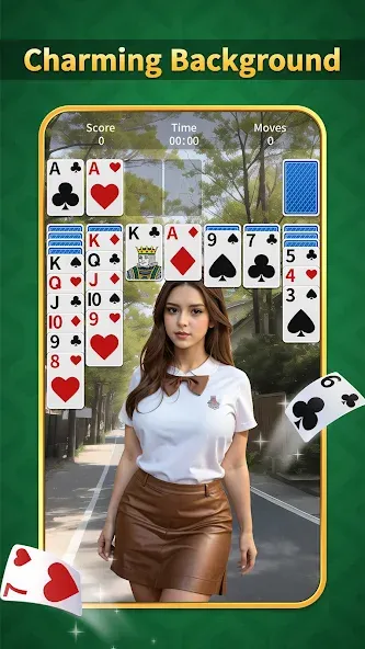 Скачать Solitaire Classic:Card Game — Модификация Безлимитные подсказки и отмена ходов — скриншот 3