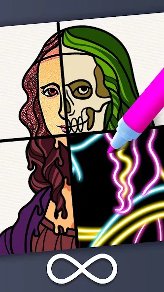 Drawing Carnival Mod APK Безлимитные монеты и все рисунки открыты — Скачать на Андроид — скриншот 4