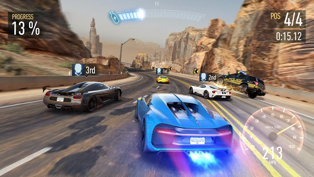 Need for Speed™ No Limits MOD APK — Безлимитные деньги и топливное ускорение — скриншот 2 Need for Speed™ No Limits MOD APK — Безлимитные деньги и топливное ускорение — скриншот 2