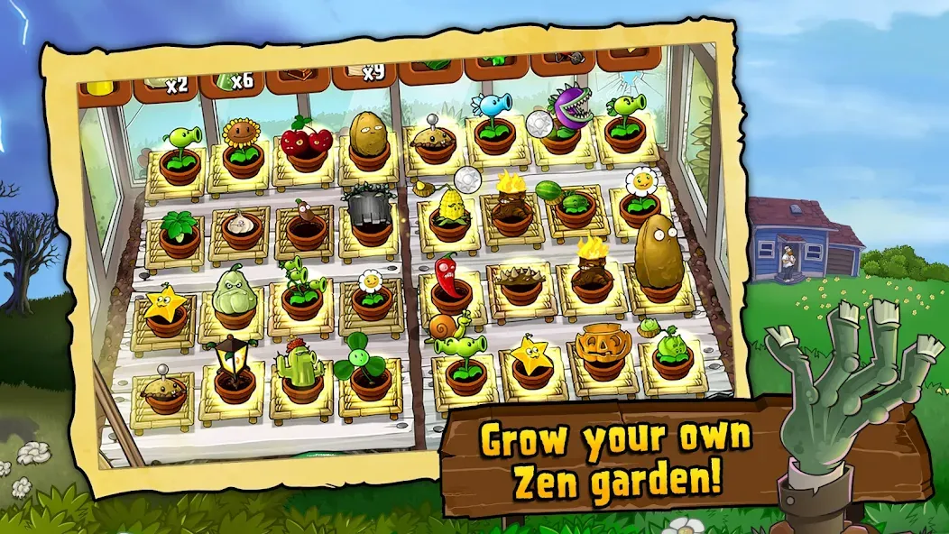 Скачать Plants vs. Zombies™ на Андроид — Безлимитные солнца и открыты все растения — скриншот 2 Скачать Plants vs. Zombies™ на Андроид — Безлимитные солнца и открыты все растения — скриншот 2