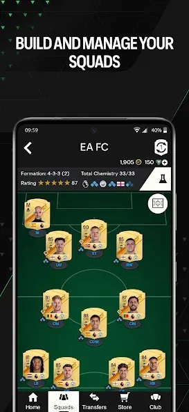 Скачать взломанную EA SPORTS FC™ 24 Companion — Неограниченные монеты и быстрый прогресс — скриншот 3