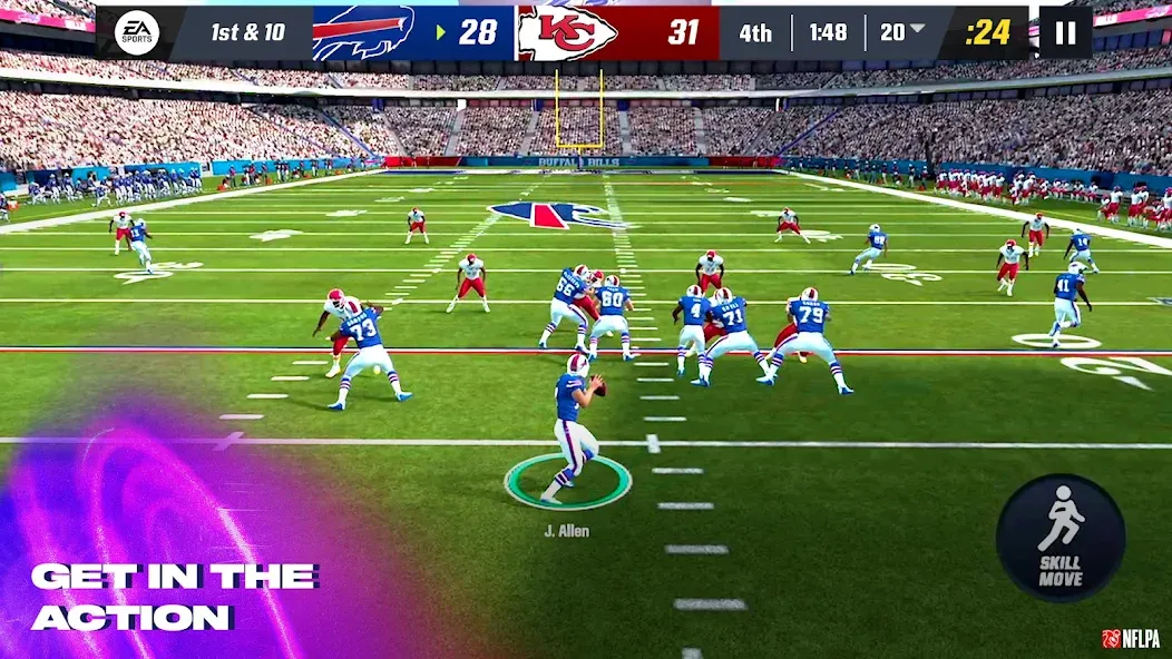 Madden NFL 24 Mobile Football MOD APK — Безлимитные деньги и энергия — скриншот 1
