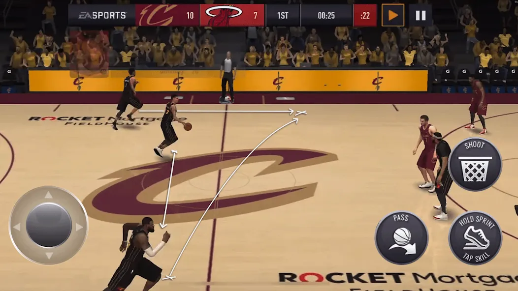 NBA LIVE Mobile Basketball MOD — Безлимитные деньги и усиленные игроки на Андроид — скриншот 2 NBA LIVE Mobile Basketball MOD — Безлимитные деньги и усиленные игроки на Андроид — скриншот 2