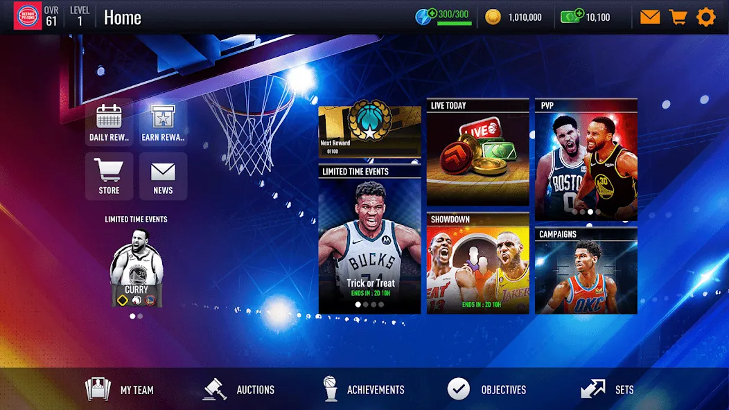 NBA LIVE Mobile Basketball MOD — Безлимитные деньги и усиленные игроки на Андроид — скриншот 3 NBA LIVE Mobile Basketball MOD — Безлимитные деньги и усиленные игроки на Андроид — скриншот 3