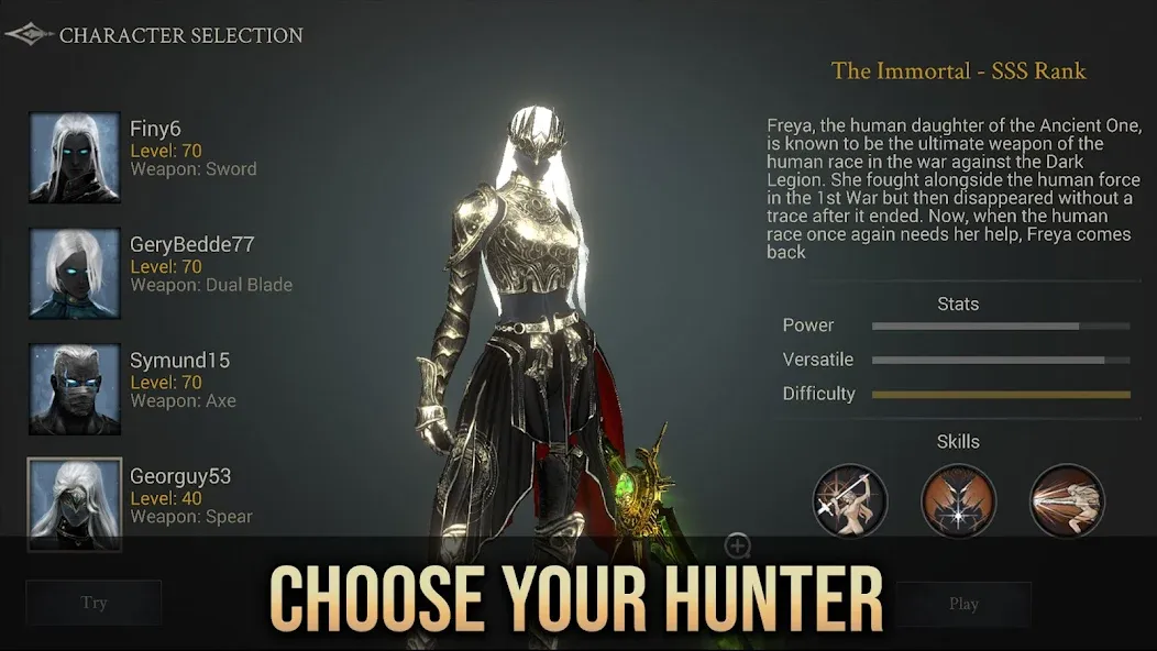 Скачать Demon Hunter: Premium — Последняя версия (Безлимитные деньги и открытые уровни) — скриншот 2