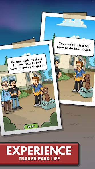 Trailer Park Boys:Greasy Money MOD APK на Android — Безлимитные деньги и ресурсы — скриншот 2 Trailer Park Boys:Greasy Money MOD APK на Android — Безлимитные деньги и ресурсы — скриншот 2