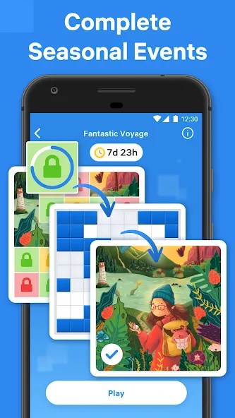 Скачать взлом Blockudoku®: Block Puzzle Game на Андроид — Без рекламы и подсказки доступны — скриншот 3