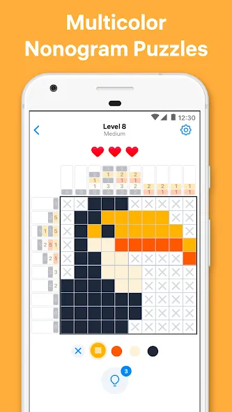Скачать Nonogram Color - Logic Puzzle (Мод: Без рекламы и все уровни открыты) на Андроид — скриншот 1 Скачать Nonogram Color - Logic Puzzle (Мод: Без рекламы и все уровни открыты) на Андроид — скриншот 1