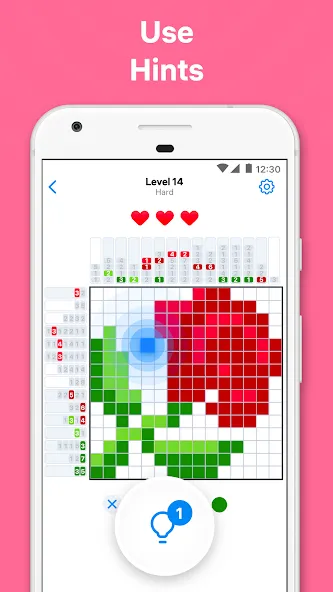 Скачать Nonogram Color - Logic Puzzle (Мод: Без рекламы и все уровни открыты) на Андроид — скриншот 5 Скачать Nonogram Color - Logic Puzzle (Мод: Без рекламы и все уровни открыты) на Андроид — скриншот 5