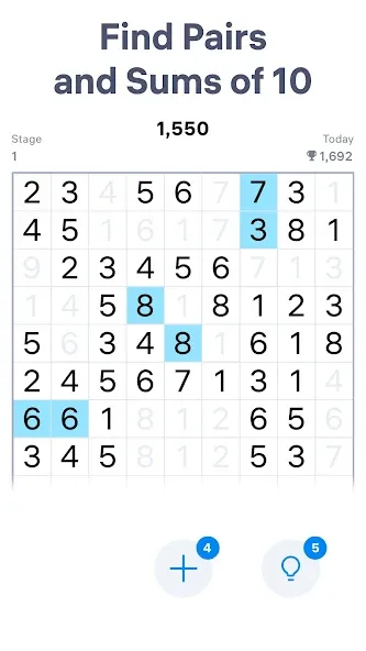 Скачать Number Match - Number Games — Без рекламы и бесконечные подсказки — скриншот 1