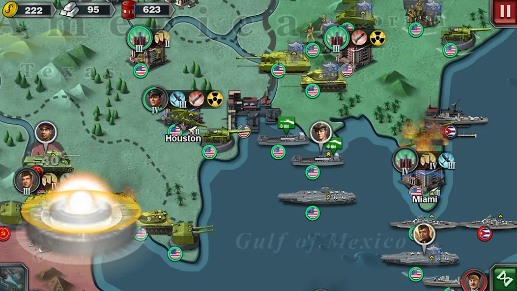 Скачать World Conqueror 3-WW2 Strategy с модом — Безлимитные деньги и войска — скриншот 3
