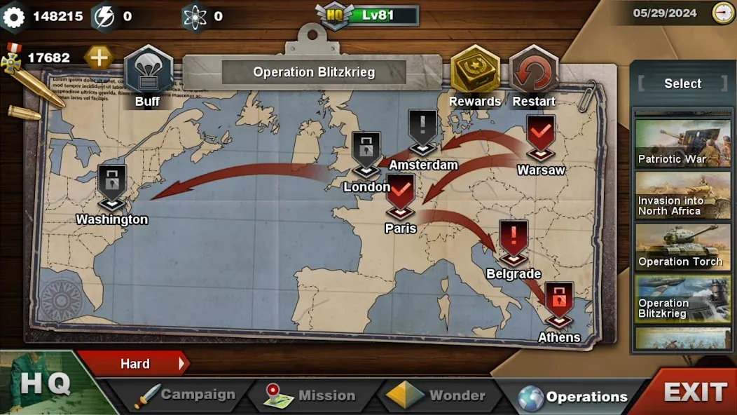 Скачать World Conqueror 3-WW2 Strategy с модом — Безлимитные деньги и войска — скриншот 4