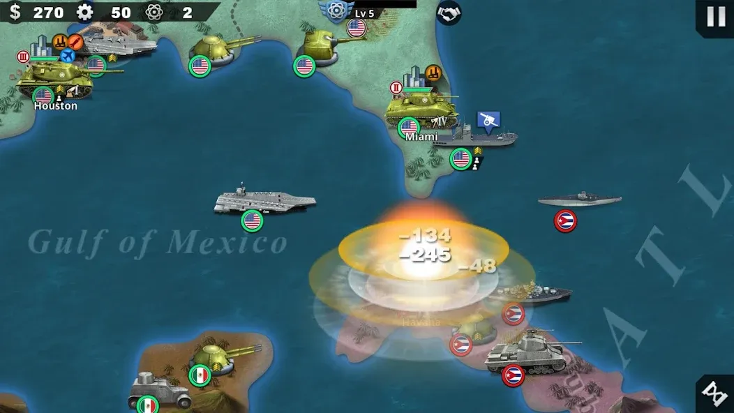 Скачать взлом World Conqueror 4-WW2 Strategy на Андроид — Безлимитные деньги и открыты все уровни — скриншот 5