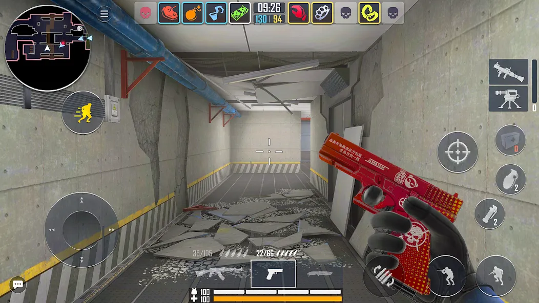 Скачать Fire Strike - Gun Shooter FPS MOD APK — Безлимитные боеприпасы и оружие — скриншот 2