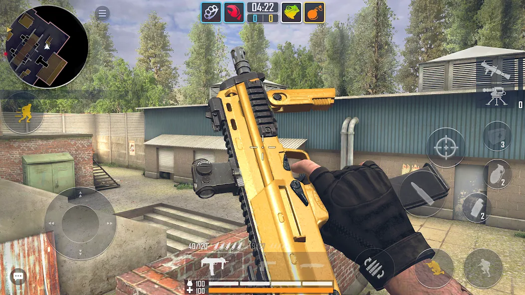 Скачать Fire Strike - Gun Shooter FPS MOD APK — Безлимитные боеприпасы и оружие — скриншот 4