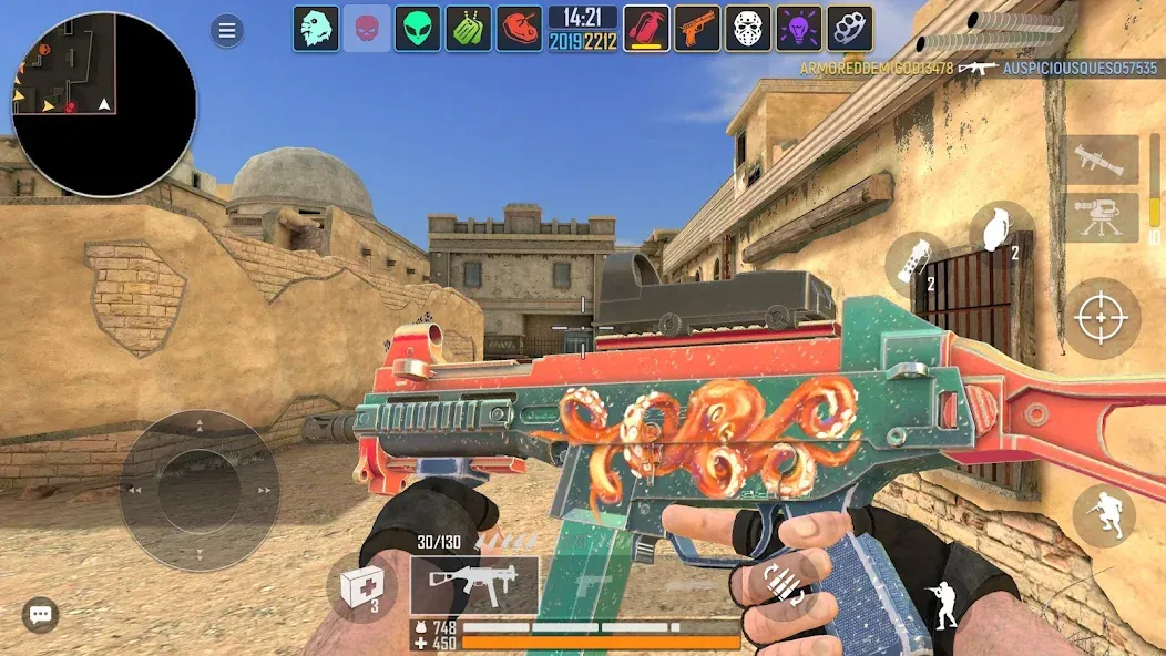 Скачать Fire Strike - Gun Shooter FPS MOD APK — Безлимитные боеприпасы и оружие — скриншот 5