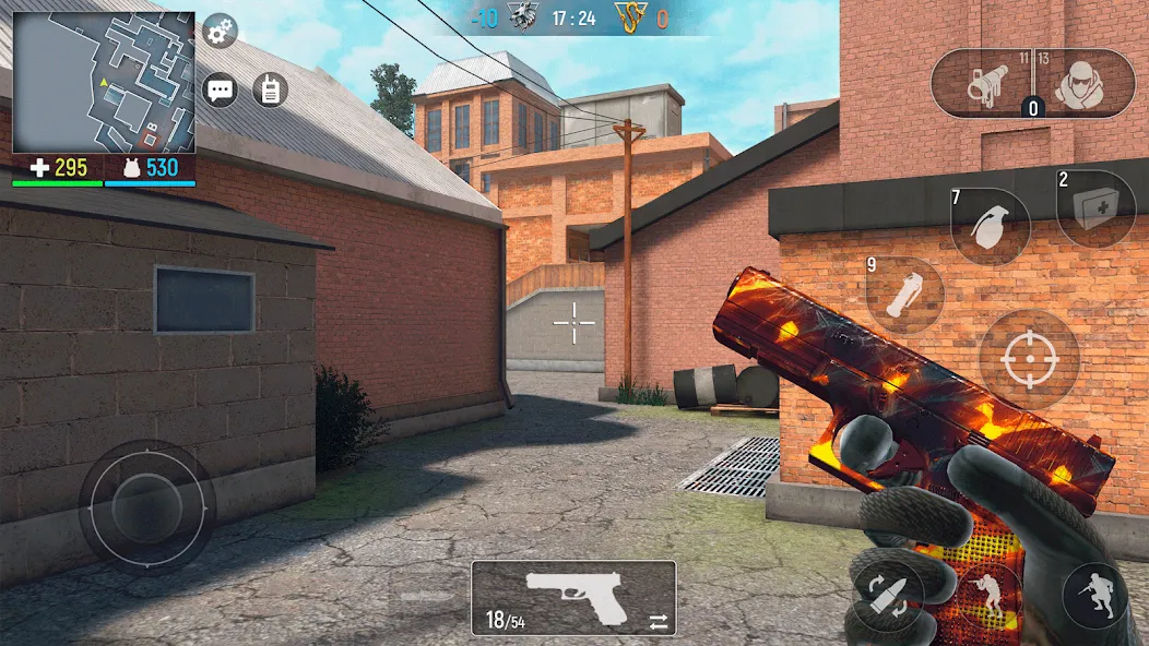 Modern Ops: Gun Shooting Games — Взломанная версия (Безлимитные патроны и мощное оружие) — скриншот 2