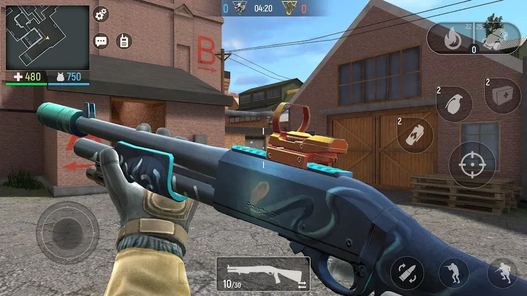 Modern Ops: Gun Shooting Games — Взломанная версия (Безлимитные патроны и мощное оружие) — скриншот 5