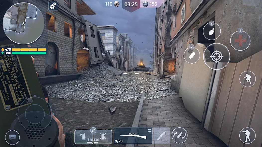 World War 2: Shooting Games Mod APK Безлимитные патроны и все оружие — Скачать на Андроид — скриншот 2
