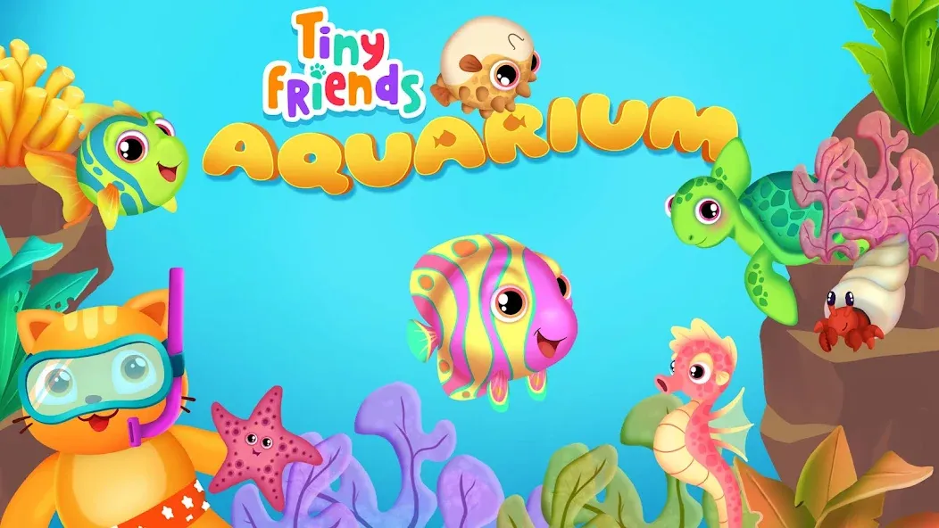 Скачать Baby Aquarium - Fish game MOD APK — Без рекламы и все рыбки открыты — скриншот 4