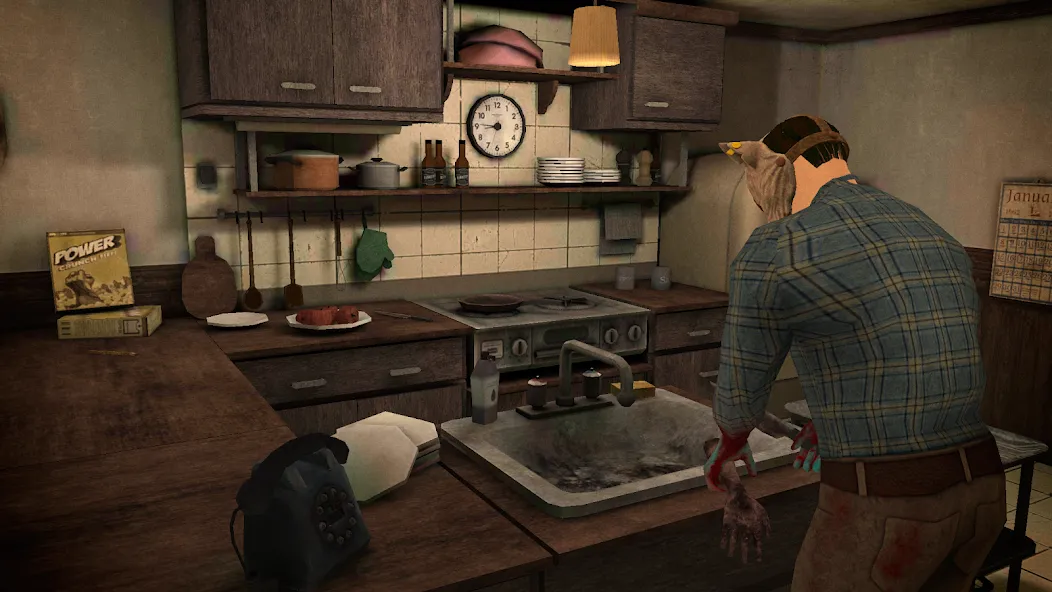 Скачать 911: Cannibal (Horror Escape] MOD APK — Безлимитные подсказки и открыты все уровни — скриншот 1