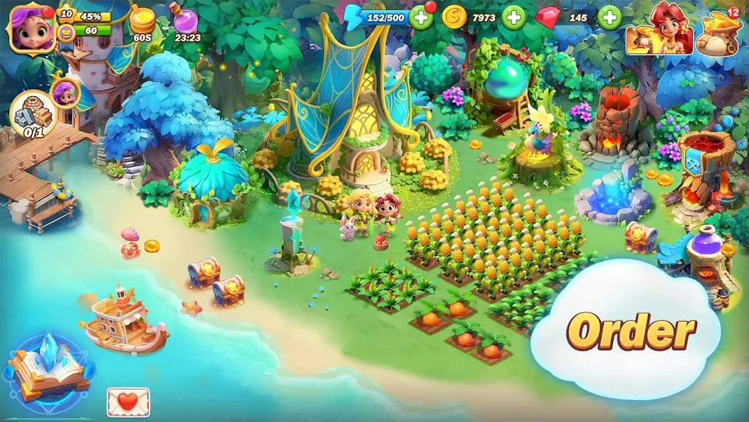 Pixie Island - Farming Game — Взломанная версия (Безлимитные монеты и ресурсы) — скриншот 5