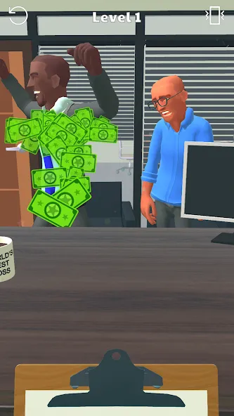 Boss Life 3D: Office Adventure Mod APK Безлимитные деньги и все уровни — Скачать на Андроид — скриншот 2