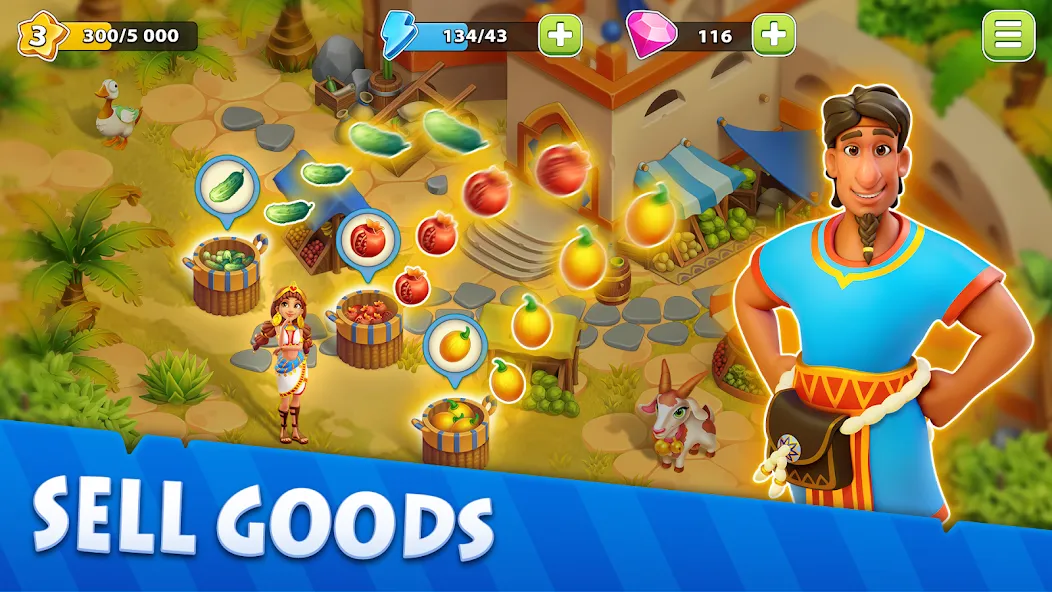 Nile Valley: Farm Adventure на Андроид — Безлимитные деньги и ресурсы — скриншот 3 Nile Valley: Farm Adventure на Андроид — Безлимитные деньги и ресурсы — скриншот 3