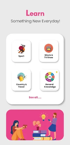 Скачать QuizGiri- Live Quiz & Trivia MOD APK — Правильные ответы и безлимитные подсказки — скриншот 3