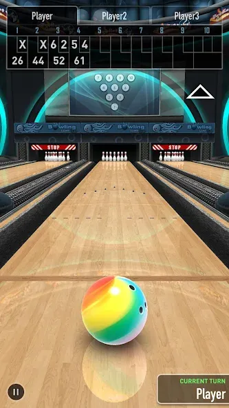 Скачать Bowling Game 3D — Модификация Безлимитные монеты и все шары открыты — скриншот 4