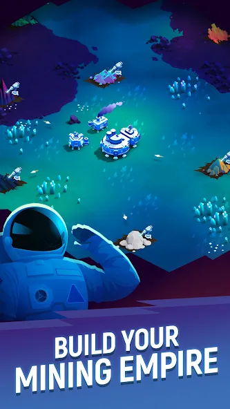 Взломанная ExoMiner - Idle Miner Universe на Андроид — Безлимитные деньги и ресурсы — скриншот 1