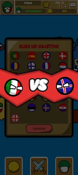 Скачать взлом Countryballs Continental War на Андроид — Безлимитные ресурсы и полная карта — скриншот 5 Скачать взлом Countryballs Continental War на Андроид — Безлимитные ресурсы и полная карта — скриншот 5