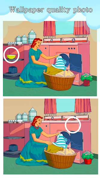 Скачать Differences: Spot a Difference (Мод: Подсказки без ограничений и все уровни открыты) на Андроид — скриншот 2