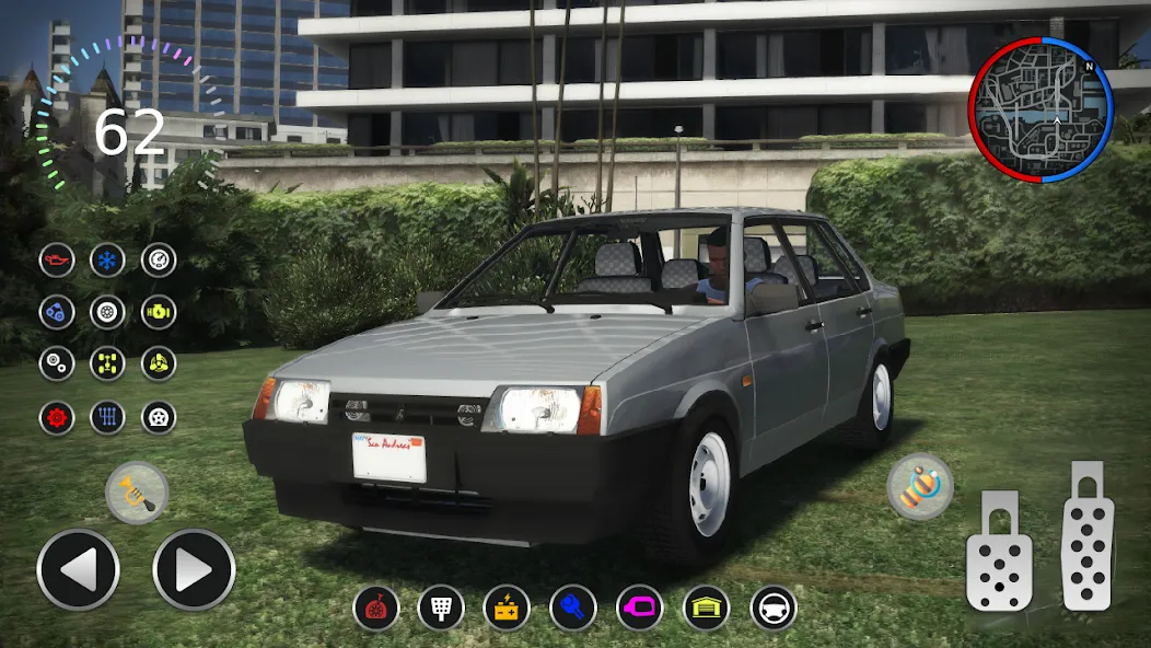 21099 Lada: Russian Racer Max MOD — Безлимитные деньги и топливо на Андроид — скриншот 1