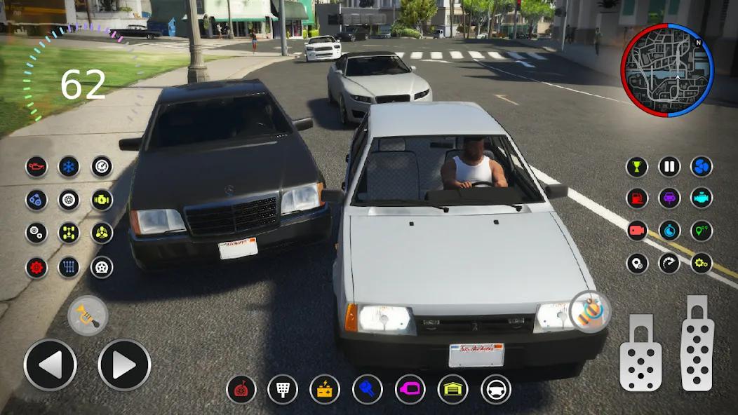 21099 Lada: Russian Racer Max MOD — Безлимитные деньги и топливо на Андроид — скриншот 3