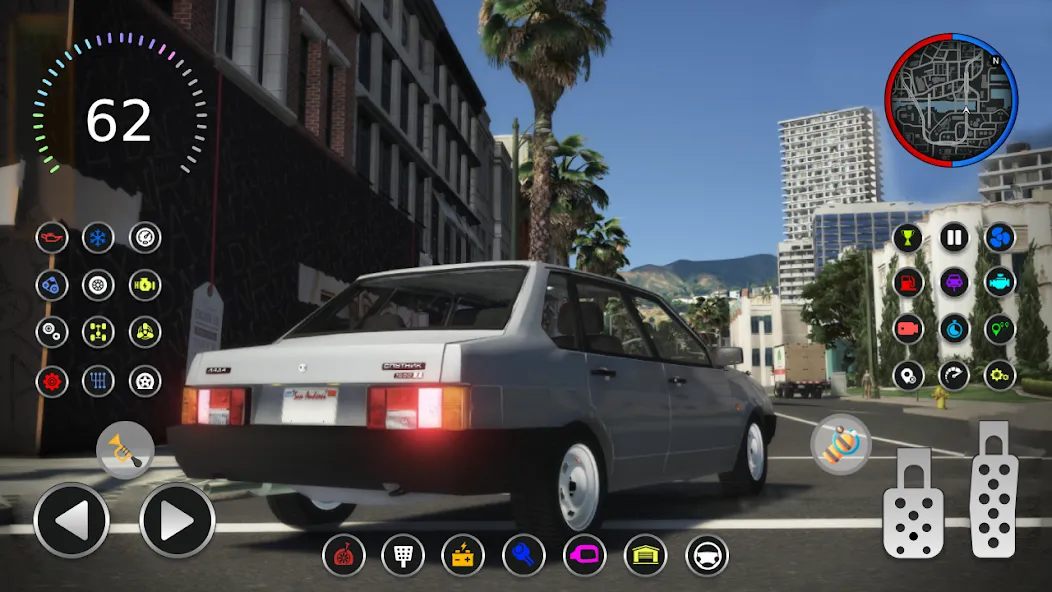 21099 Lada: Russian Racer Max MOD — Безлимитные деньги и топливо на Андроид — скриншот 4